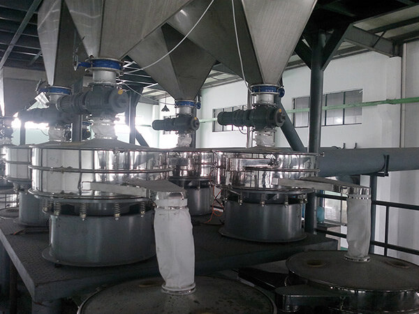 面粉稱重篩分生產線